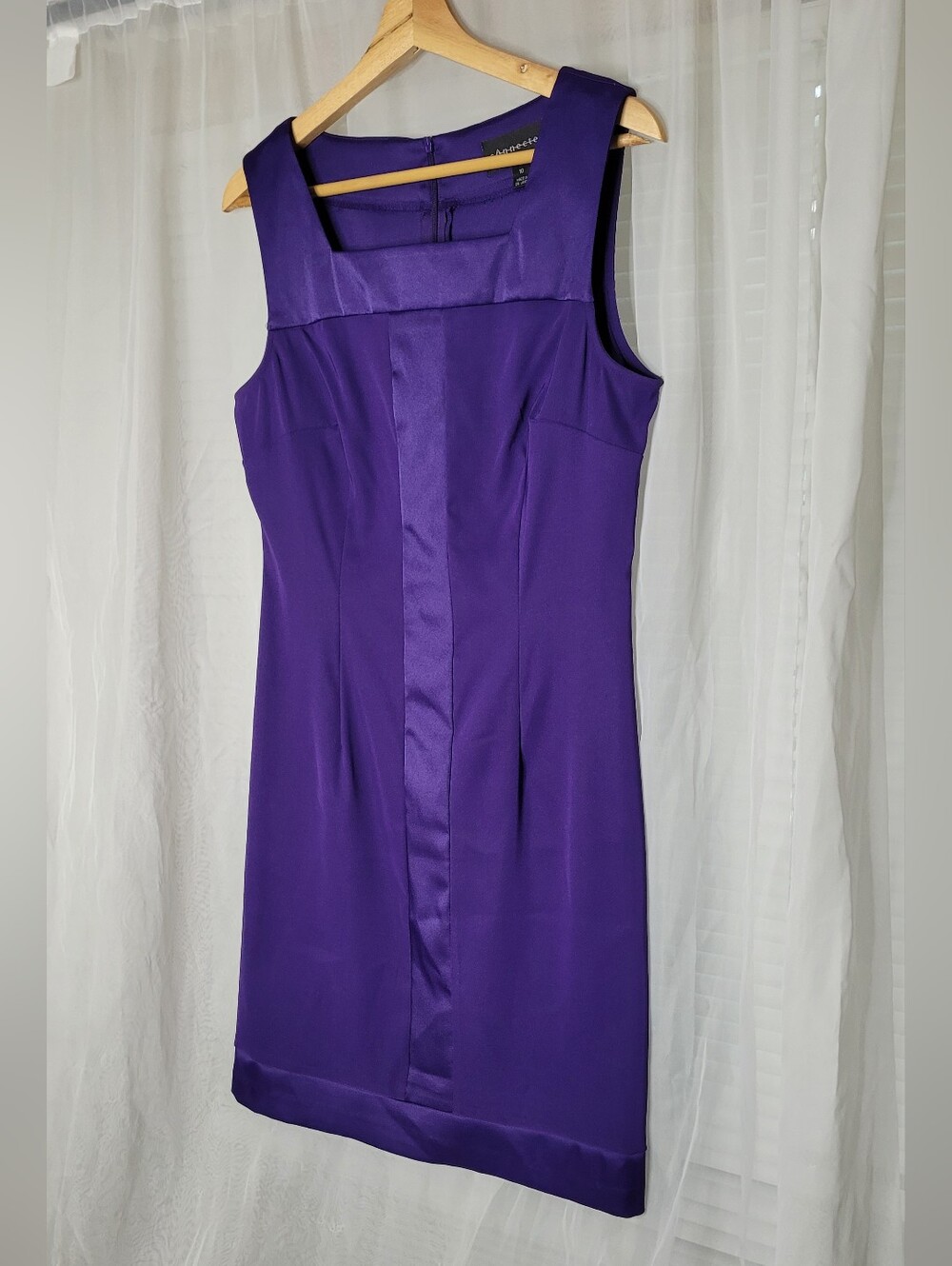 Connected Apparel Sheath Dress Size 10 Purple